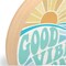 Open Road Brands Good Vibes Only Chunky Wood Block Sign - Retro Beach Themed Decor - Hang or Display on Desk, Dresser or Counter